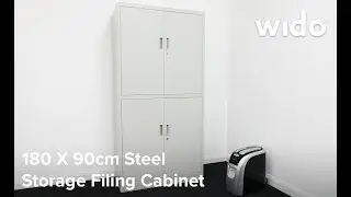 Wido Metal Filing Cabinet180 x 90cm Product Video (MCABINETL)