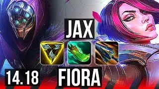 JAX vs FIORA (TOP) | 7/0/4, Godlike, 600+ games | EUW Master | 14.18