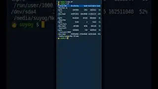 df command in Linux #shorts #linux #ubuntu
