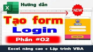 Tạo giao diện form Login - Hướng dẫn cách tạo form login (đăng nhập) từ VBA Excel | NT Software