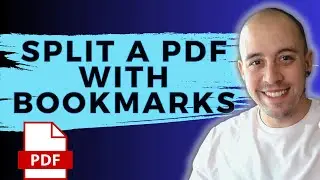 How to add bookmarks and split a PDF using adobe acrobat pro