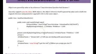 Java Objects are passed by value or by reference  Java Interview Question And Answer