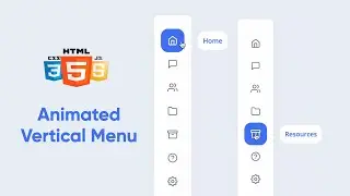 Animated Vertical Menu with Gooey Effects - HTML CSS (SCSS) JavaScript