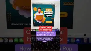 How To Create A Pop Out Of Frame Effect Using Canva! 😎 #canvatips #canvatutorial