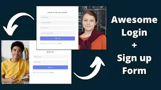 Awesome Login + Register Form using [HTML & CSS] | webIQ