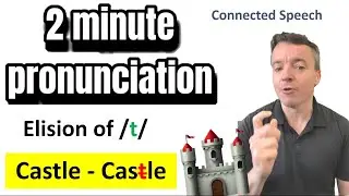 2 Minute Pronunciation - elision of /t/ - connected speech
