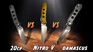 WE KNIFE co Vision R Takes on Civivi Vision FG in Nitro V & Damascus Steel!