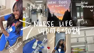 NURSE VLOG l new job, new state, new year, new me?! 💌2024