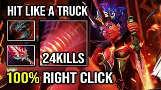 Brutal Right Click Satanic QOP Brutal Hit Like a Truck Instant Delete Everyone 7.33d Dota 2