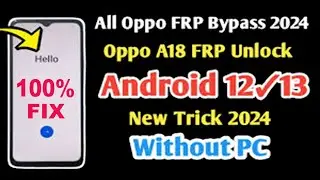 Oppo A 18 frp bypass 2024 new method Update 100% unlock gmail account 2024 Appo A18 Hard reset 2024