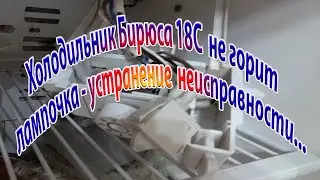 Холодильник Бирюса 18С не горит лампочка-устранение неисправности