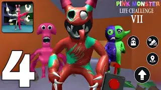 Pink Monster Life Challenge 7 | Chapter 1,2 - Gameplay Walkthrough Part 4 (Android, iOS)