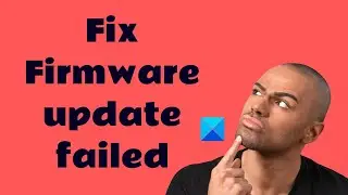 Fix Firmware update failed in Windows 11/10