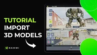 3D Animation on iPad - Tutorial: How to Import 3D Models into Naomi Animation App