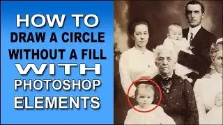 How to Draw a Circle Without a Fill in Photoshop Elements