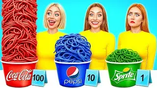 100 Capas de Alimentos Desafío | Cocina Sabrosa Hacks por TeenDO Challenge