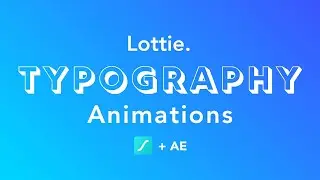 FASTEST Way To Animate Text For Lottie Animations