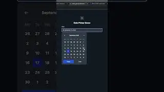 This free REACT DATE-PICKER component is perfect 😍🔥 #coding #shorts