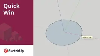 Resizing your circle with cardinal points in SketchUp - Quick Win