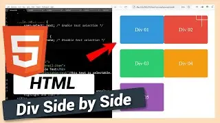 Place Two Divs Side by Side | HTML and CSS Tutorial