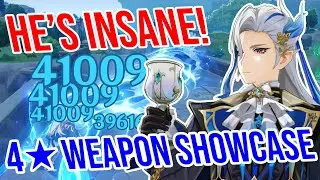 C0 Neuvillette is PURE INSANITY! 4★ Weapon Showcase - Genshin Impact