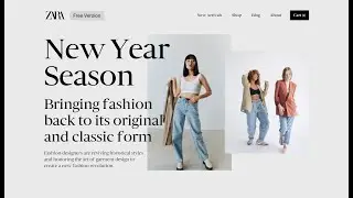 ZARA Fashion Shopping Website & Animation | Free Figma Community