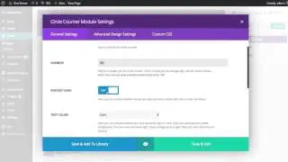 The Divi Circle Counter Module