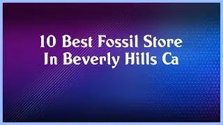 Top 10 Fossil Store In Beverly Hills Ca