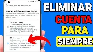 COMO ELIMINAR LA CUENTA DE FACEBOOK PARA SIEMPRE en 2024 ✅️