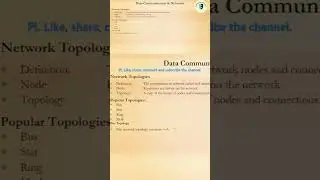 What is Network Topology and Its Types? #networktopology #network #networkfundamentals #networking