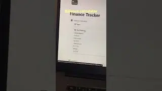 Notion finance tracker template. #notion #productivity #organization