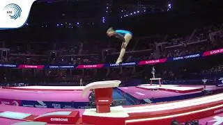 Asdis GUDMUNDSDOTTIR (ISL) - 2018 Artistic Gymnastics Europeans, junior qualification vault