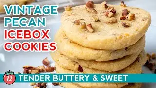 One of the Best Vintage Cookies EVER - Pecan Icebox Cookies #12tomatoes