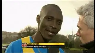 Kiprop,Kipchoge,Bekele-Edinburgh 3KM Cross Country,2012(with interviews)