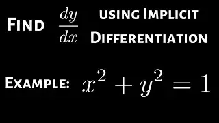 Using Implicit Differentiation to find the Derivative at any point on the Unit Circle