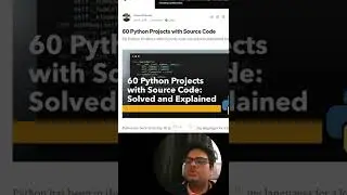 60 plus python projects with source code #Shorts #short