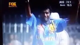 Muttiah Muralitharan big off break to Mark Waugh - Aiwa Cup Final 1999