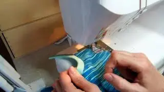Горловина и прямая строчка.