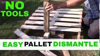 How to take apart a pallet without breaking the boards | Disassemble a Pallet | Gardening Online