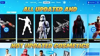 All Updated & Not Updated Star Wars Item Shop Cosmetics! Fortnite