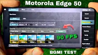 MOTOROLA EDGE 50 PUBG TEST GAME | MOTOROLA EDGE 50 BGMI TEST AFTER 1 WEEK