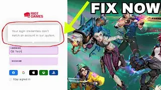 How to solve Valorant Error Your Login Credentials don't match an account in our system