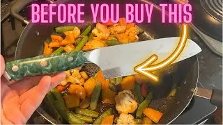 Wildmok 7-Inch Santoku Knife - Sharp, Durable, and Stylish - Review and Demo