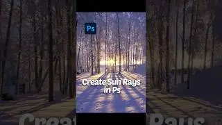 How to Create Sun Rays in Photoshop #photoshop #utubeshorts #shorts #Create Sun Rays