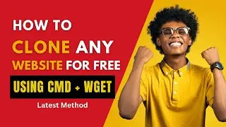 How to clone any website for free using CMD and WGET 🥰