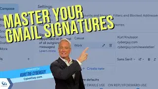 How to create a custom Gmail signature | Kurt the CyberGuy