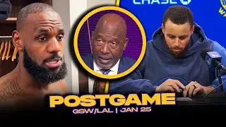 Warriors/Lakers Postgame x Analysis: J.Worthy, LeBron, Steph, Coach Kerr Reactions | Jan 25, 2025