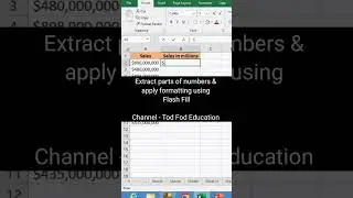 Extract numbers and apply formatting #microsoft  #excel #msexcel #shorts #computer #education