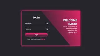 Animated Login & Registration Form using HTML & CSS