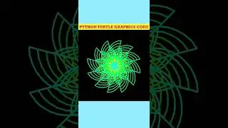 🐍Creating Captivating Visuals with Python Turtle Graphics | Colorful Spiral Art Code💻